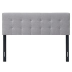 Full/Queen Size Linen Fabric Upholstered Button-Tufted Headboard