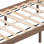 Twin Size Wooden Platform Bed Frame with USB Charging Port