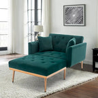 Barrel Accent Chair with Foam Padding and Velvet Upholstery
