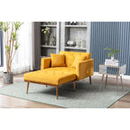 Barrel Accent Chair with Foam Padding and Velvet Upholstery