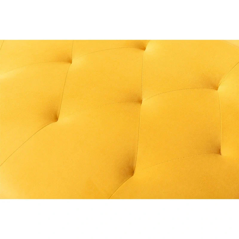 Barrel Accent Chair with Foam Padding and Velvet Upholstery