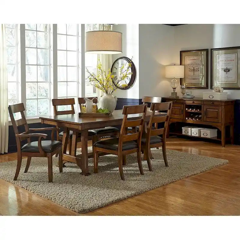 Solid Wood Arm Chairs (Set of 2)